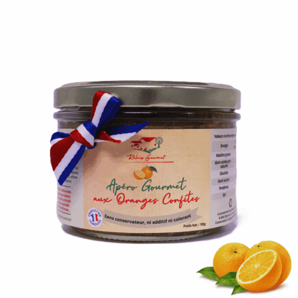 Gourmet-Aperitif mit Kandierte Orange