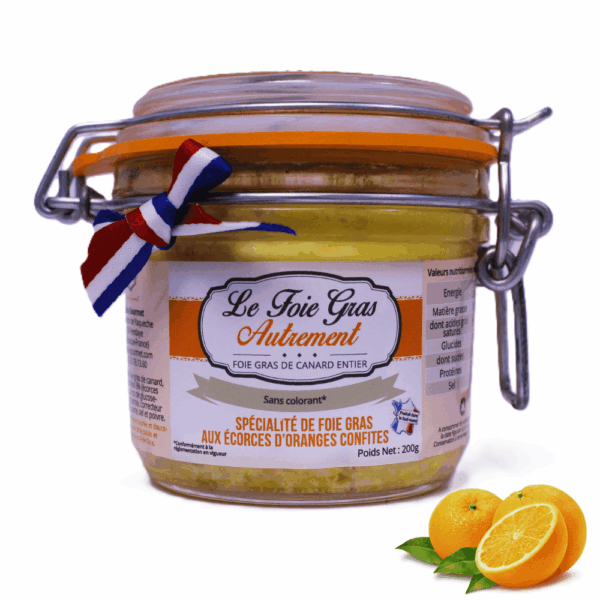 Foie Gras entero con piel de naranja confitada