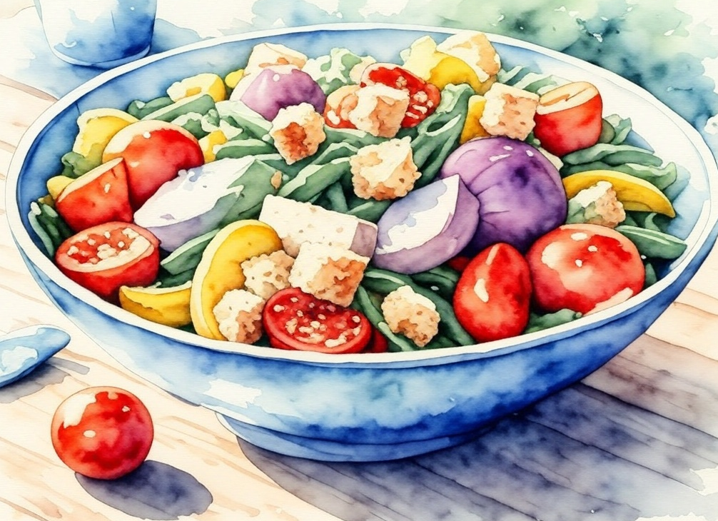 Salade basquaise au foie gras